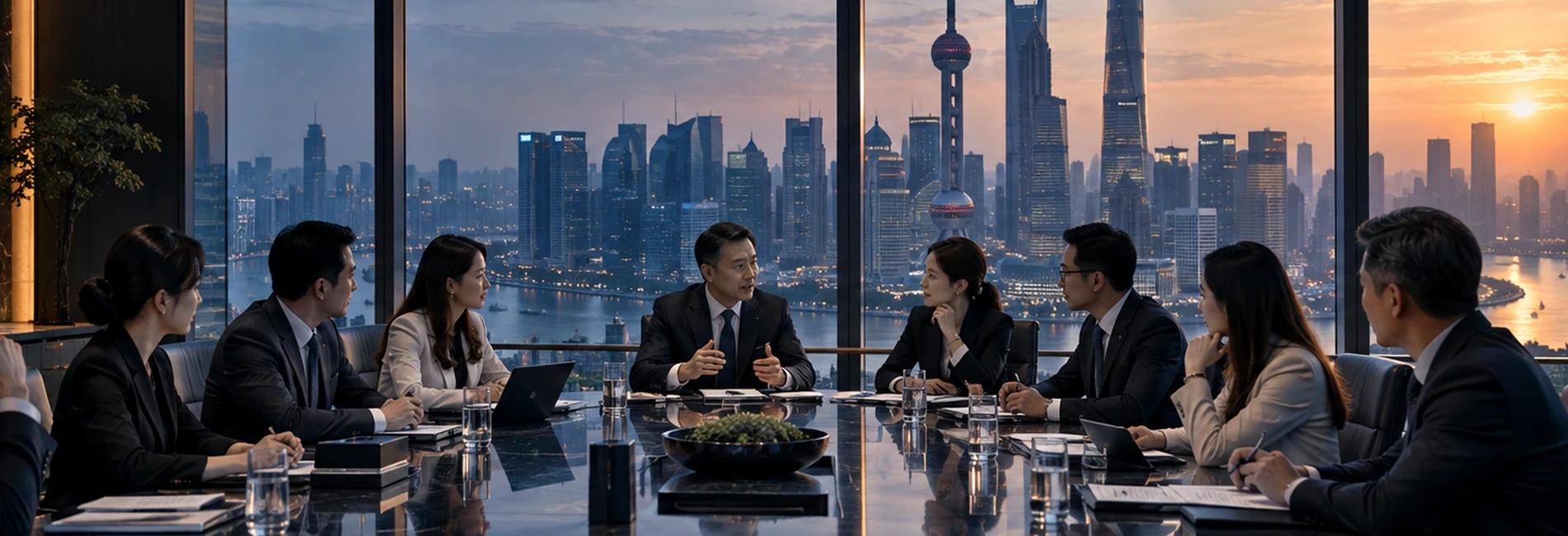 中国企业管理团队战略研讨场景